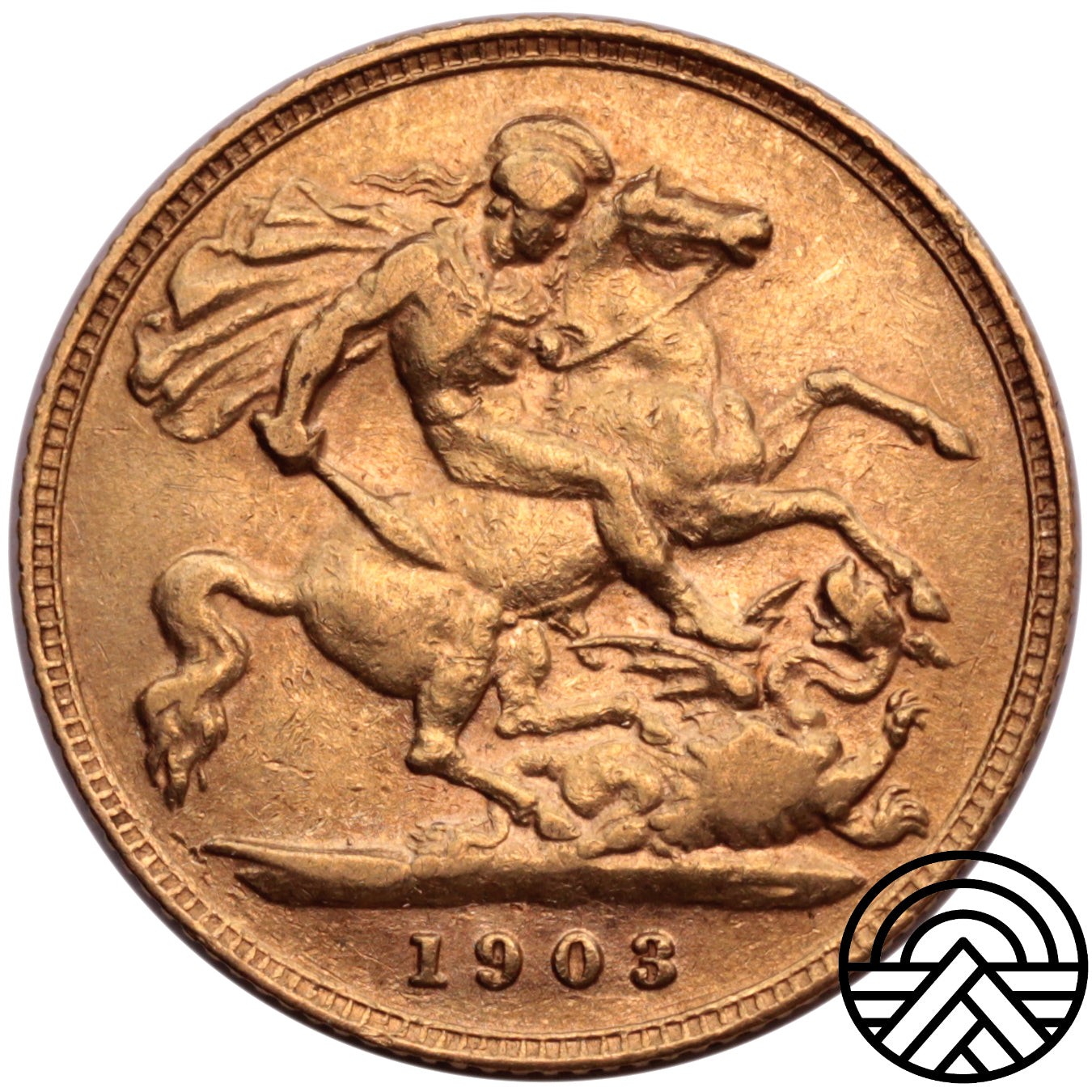 Wielka Brytania, 1/2 Suwerena 1903 r.