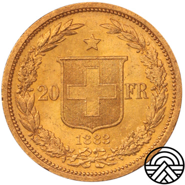 Szwajcaria, 20 Franków, 1883 r.