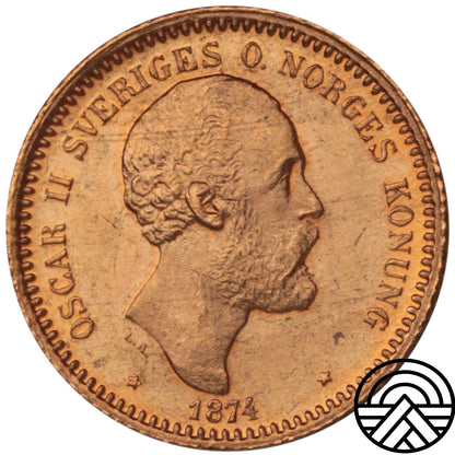 Szwecja, Oskar II, 10 Koron, 1874 r.