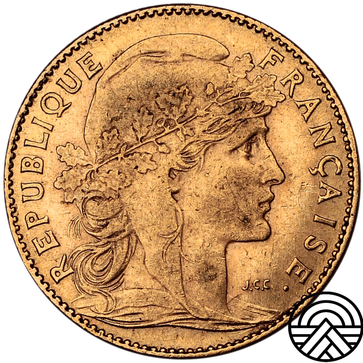 Francja, 10 Franków, 1900 r. Kogut