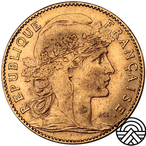 Francja, 10 Franków, 1900 r. Kogut