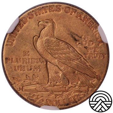 USA, 2.5 Dolara, 1914 r. "Indianin" NGC MS 61