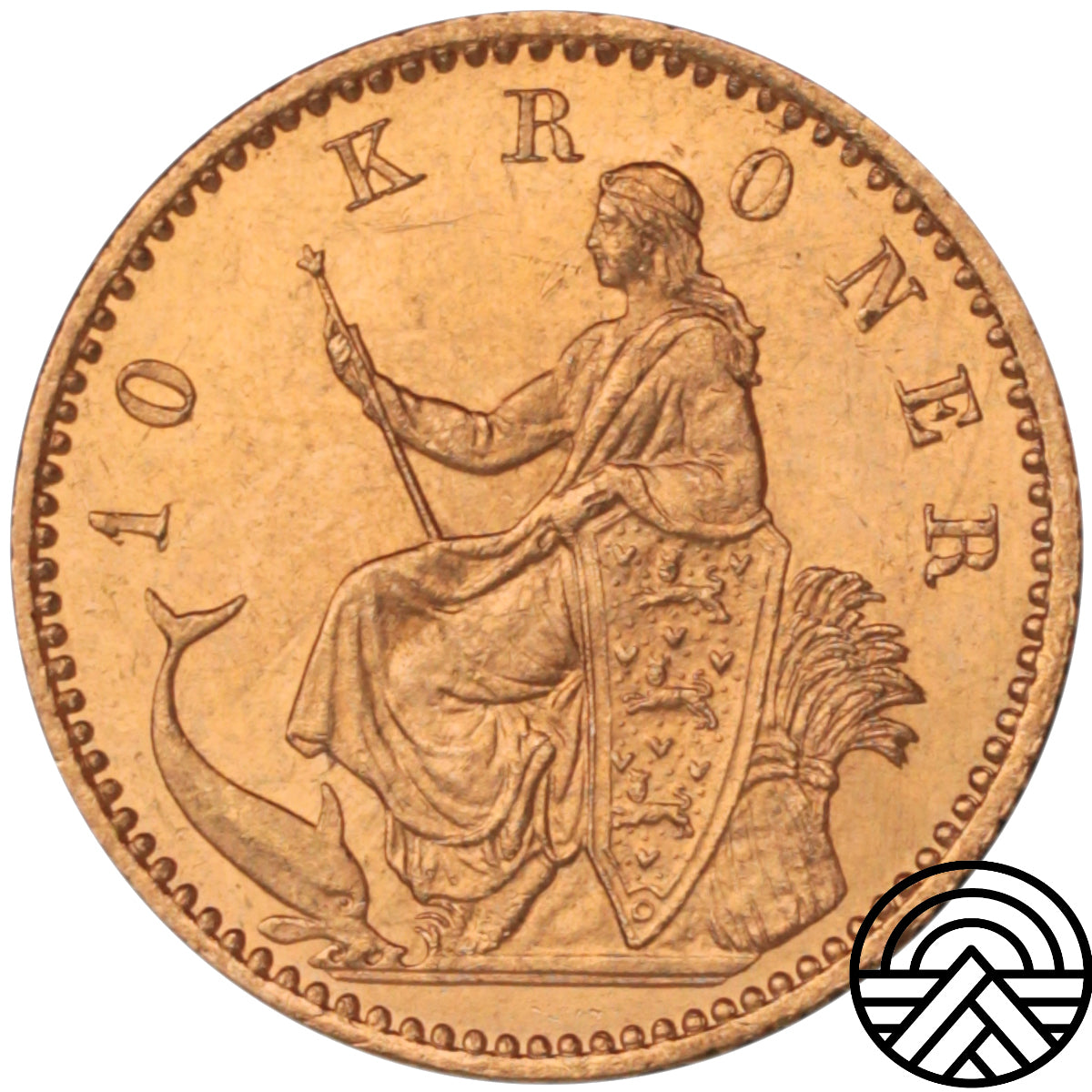 Dania, Chrystian IX, 10 Koron, 1900 r.
