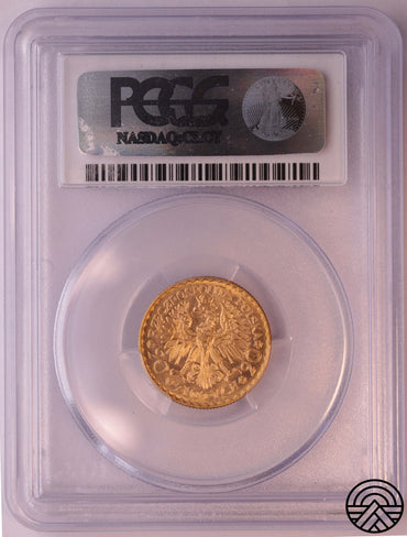 Polska, 20 Złotych 1925 r. Bolesław Chrobry PCGS MS 64