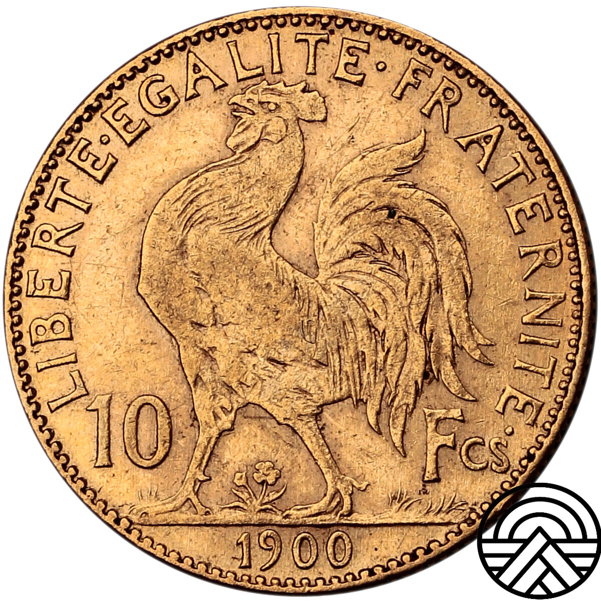 Francja, 10 Franków, 1900 r. Kogut