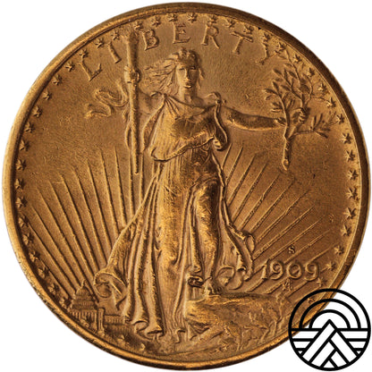 USA, 20 Dolarów 1909 r. Rzadsza!