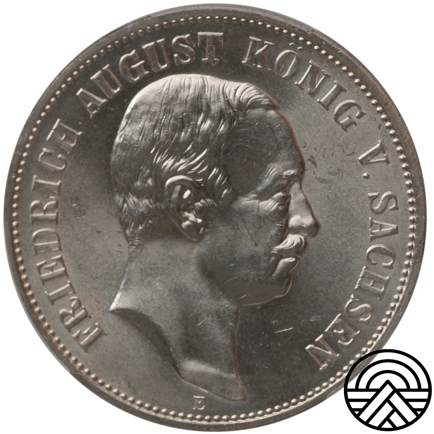 Niemcy, Saksonia, 5 Marek, 1914 r. PCGS MS 64