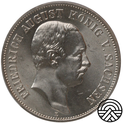 Niemcy, Saksonia, 5 Marek, 1914 r. PCGS MS 64