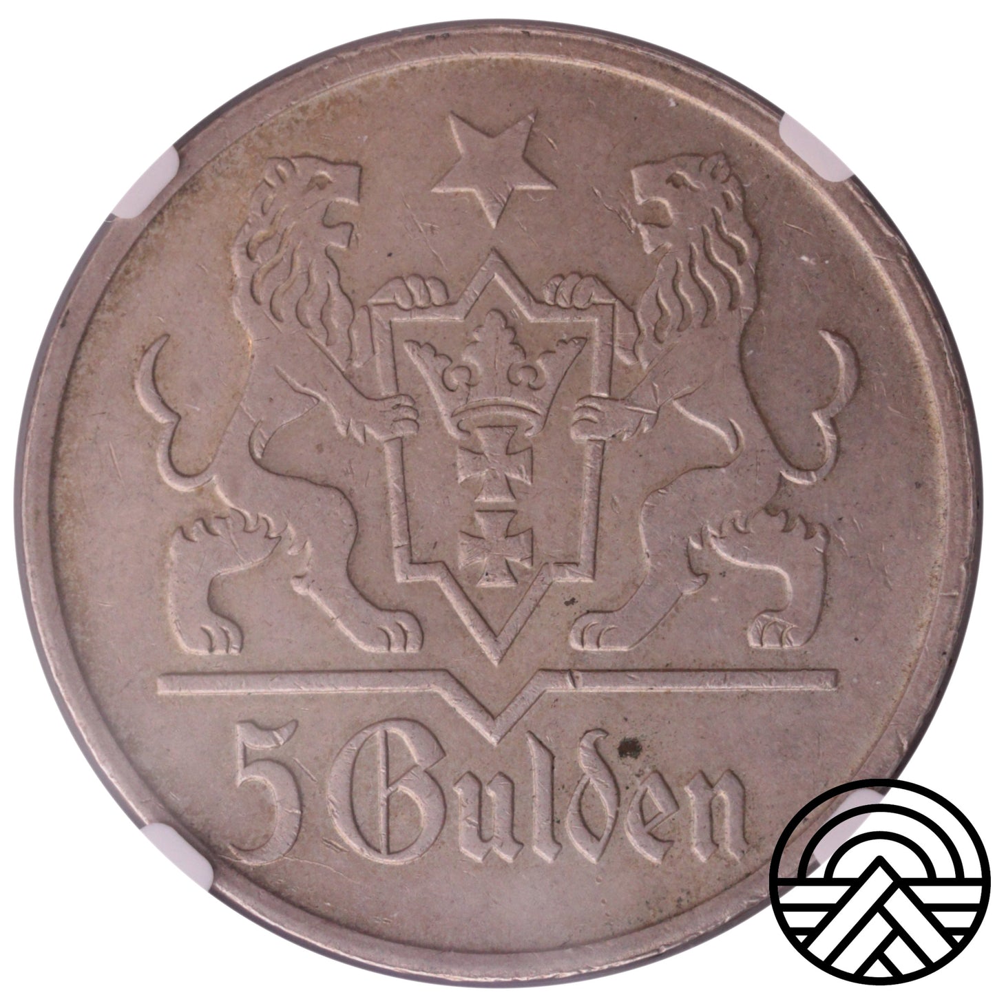 Wolne Miasto Gdańsk, 5 Guldenów, 1923 r. NGC-MS 63