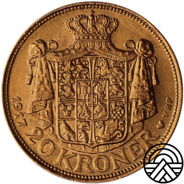 Dania, Christian X, 20 Koron 1917 r.