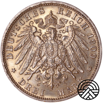 Niemcy, 3 Marki 1909 r.