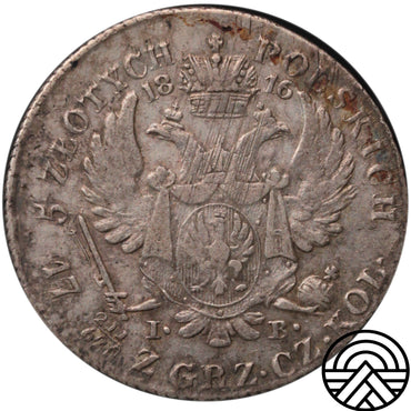 Polska, Aleksander I, 5 Złotych, 1816 r. IB