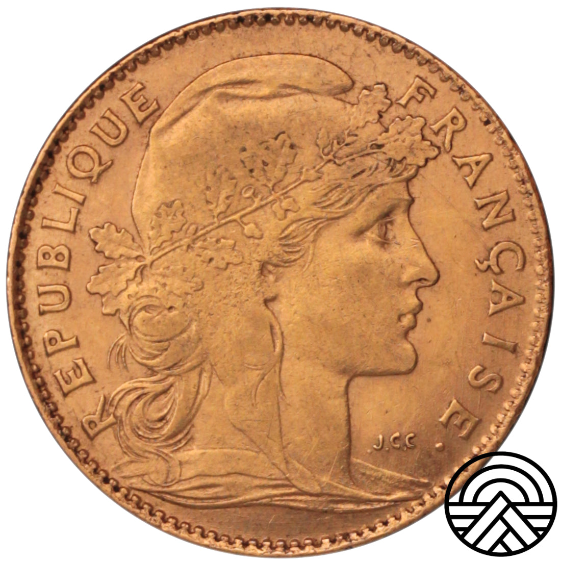 Francja, 10 Franków, 1910 r. Kogut