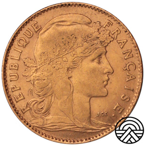 Francja, 10 Franków, 1910 r. Kogut