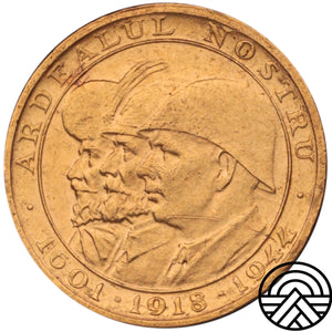 Rumunia, 20 Lejów, 1944 r. Władcy Rumunii