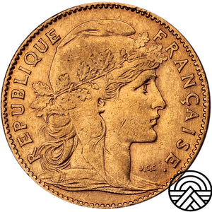 Francja, 10 Franków, 1906 r. Kogut