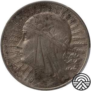 Polska, 10 Złotych, 1933 r. Polonia PCGS MS 62
