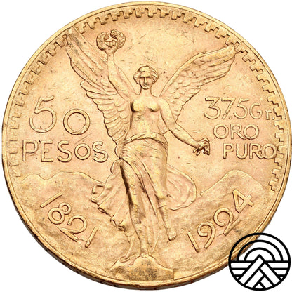 Meksyk, 50 Peso, 1924 r. Rzadsza!