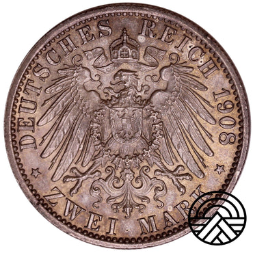 Niemcy, Prusy, 2 Marki 1908 r.