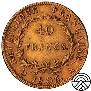 Francja, Napoleon I, 40 Franków 1806 r. Paryż