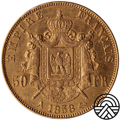 Francja, "Napoleon III" 50 Franków 1858 r.