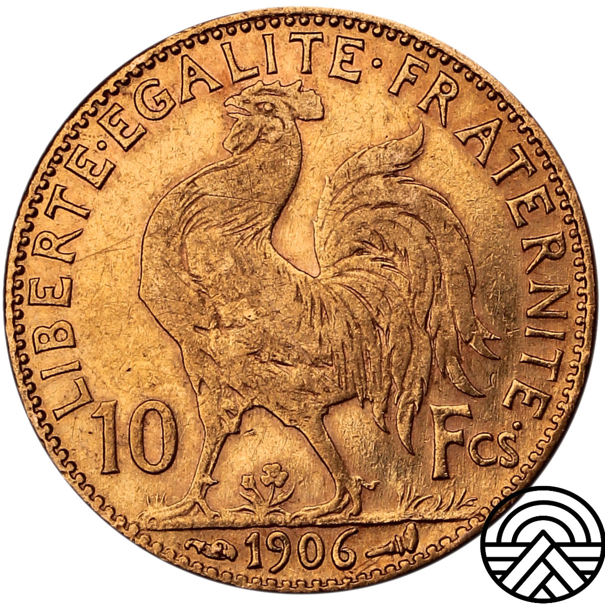 Francja, 10 Franków, 1906 r. Kogut