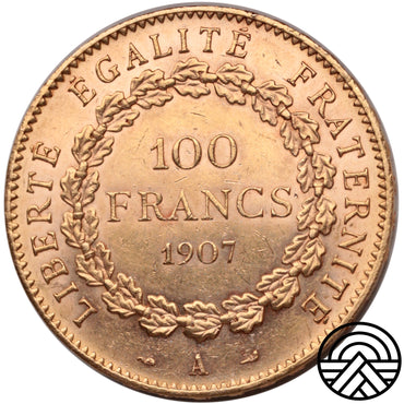 Francja, 100 Franków 1907 r. "Anioł" Paryż