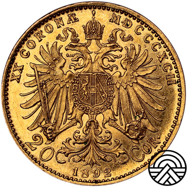 Austria, 20 Koron, 1892 r. P