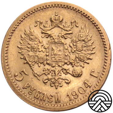 Rosja Mikołaj II, 5 Rubli 1904 r.