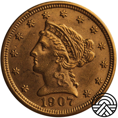 USA, 2,5 Dolara 1907 r. "Liberty Head"
