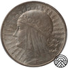 Polska, 10 Złotych, 1932 r. Polonia, Londyn PCGS MS 62