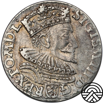 Polska, Zygmunt III Waza, Trojak, 1594 r. Malbork
