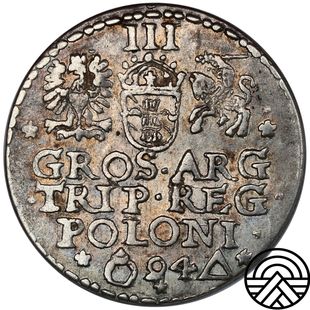 Polska, Zygmunt III Waza, Trojak, 1594 r. Malbork