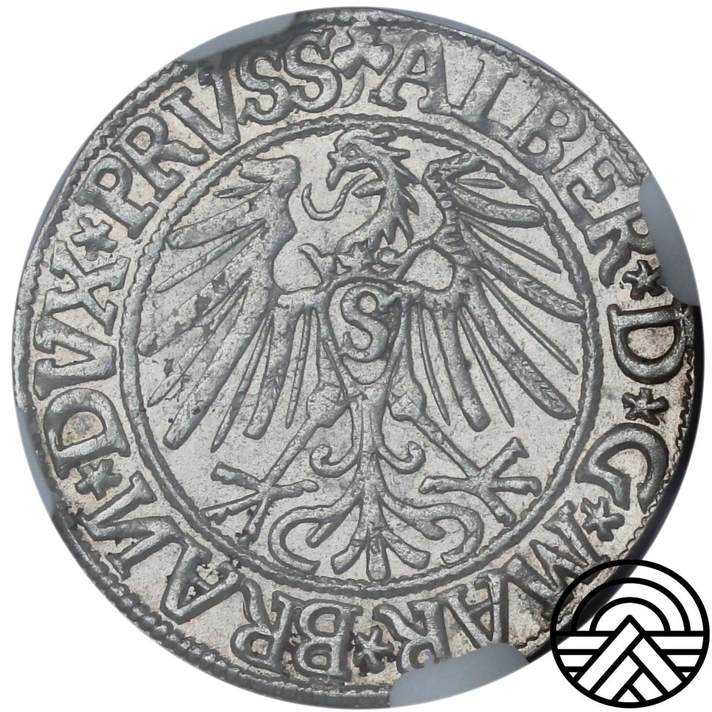 Niemcy, Prusy, Albert Hohenzollern, Grosz, 1544 r. NGC MS63 TOP POP!
