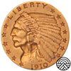 USA, 2.5 Dolara, 1910 r. "Indianin" Filadelfia