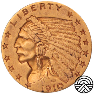 USA, 2.5 Dolara, 1910 r. "Indianin" Filadelfia