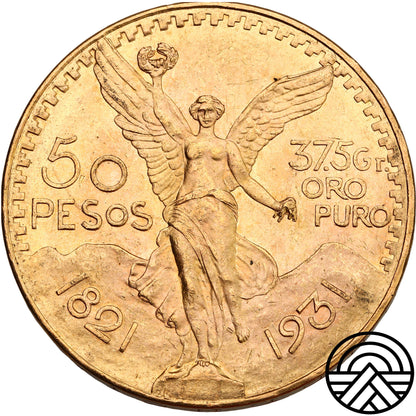 Meksyk, 50 Peso, 1931 r. Najrzadszy rocznik!