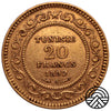 Tunezja, 20 Franków 1892 r.