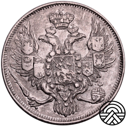 Rosja, Mikołaj I, 3 Ruble, 1844 r. PT