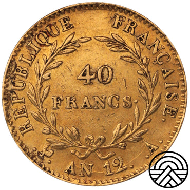 Francja, 40 Franków, AN 12 Paryż