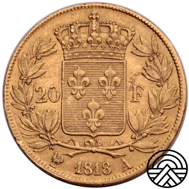 Francja, Louis XVIII, 20 Franków 1818 r. Paryż