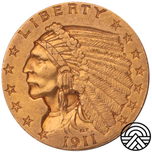 USA, 2.5 Dolara, 1911 r. "Indianin" Filadelfia
