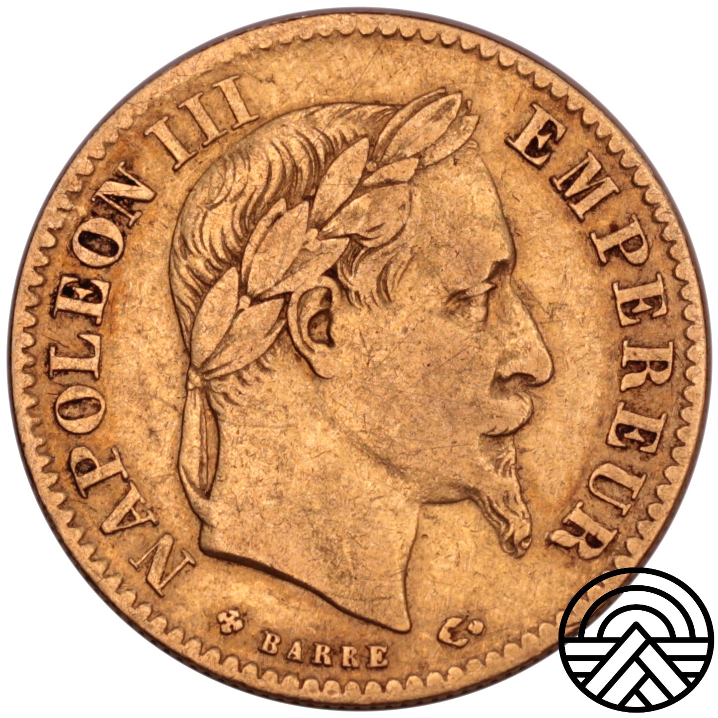 Francja, Napoleon III, 10 Franków 1866 r. Strasburg