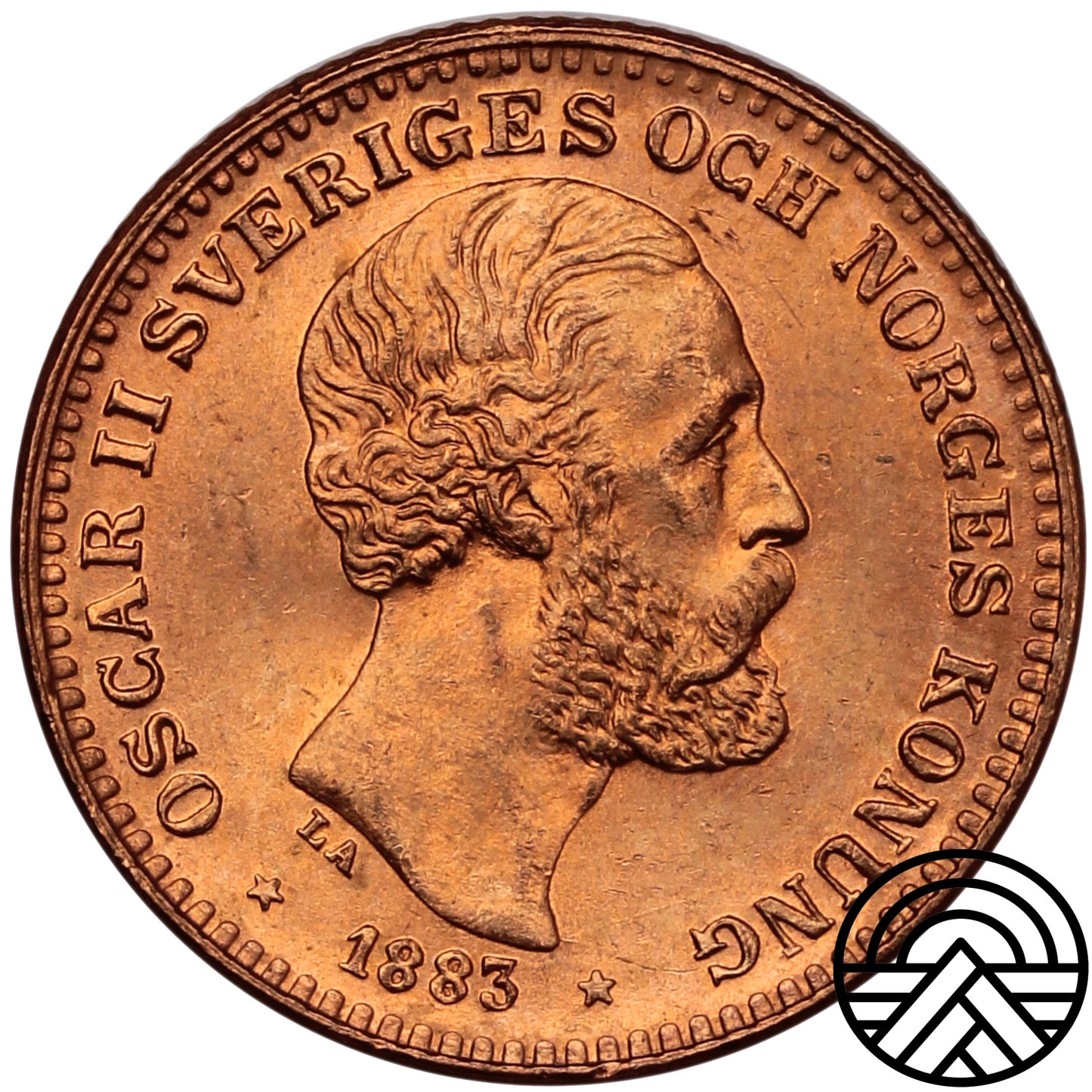 Szwecja, Oskar II, 10 Koron, 1883 r.