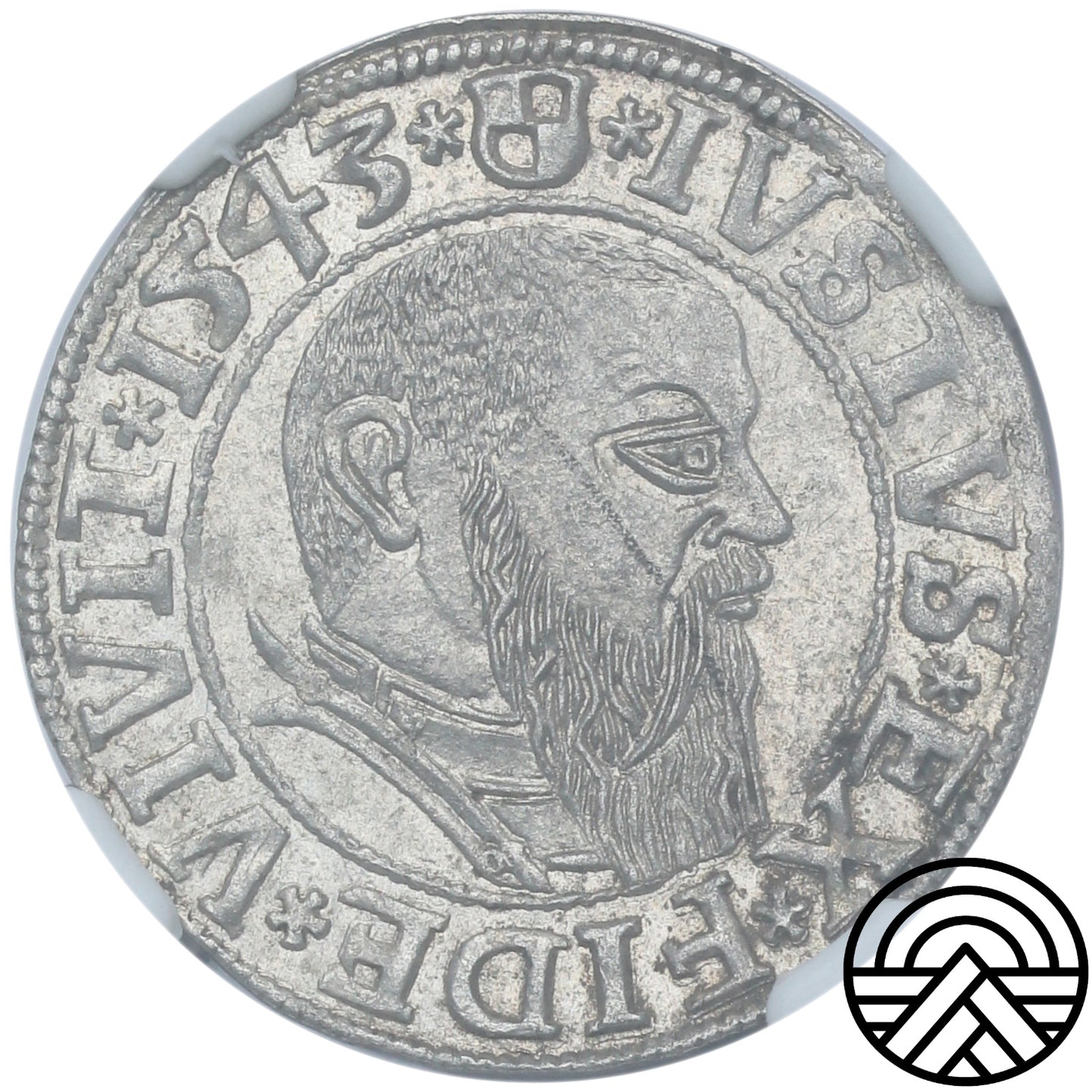 Niemcy, Prusy, Albert Hohenzollern, Grosz, 1543 r. NGC MS63 TOP POP!