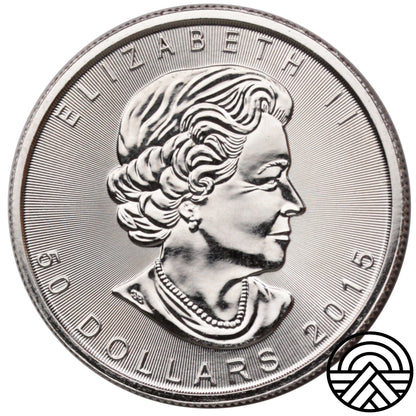 Kanada, 50 Dolarów, 2015 r. 1 Oz PT 999,5