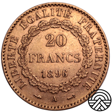 Francja, 20 Franków 1896 r. "Anioł"