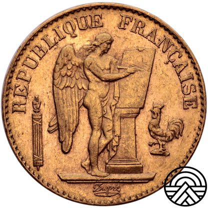 Francja, 20 Franków 1897 r. "Anioł"