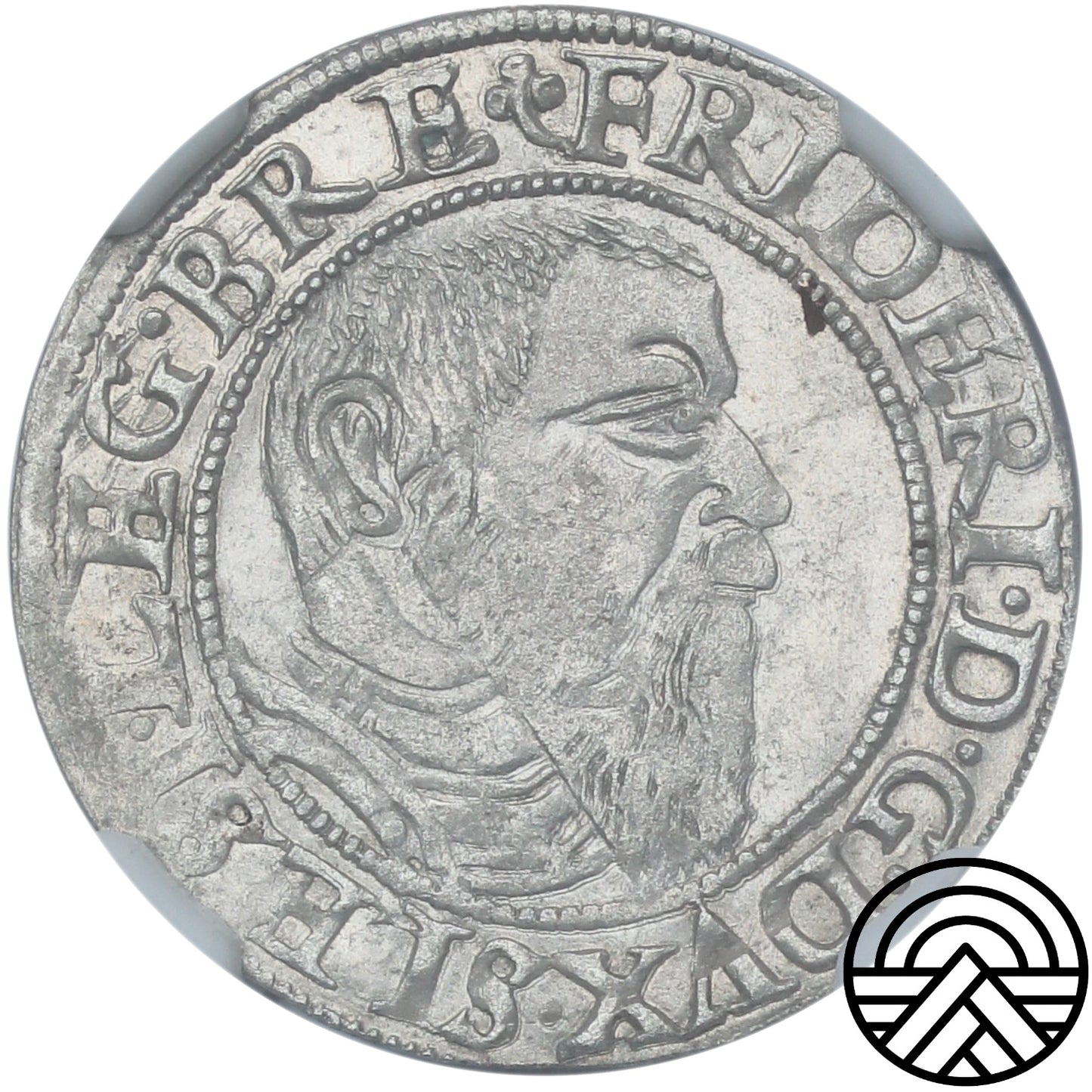 Niemcy, Śląsk, Fryderyk II, Grosz, 1545 r. NGC MS62 TOP POP!