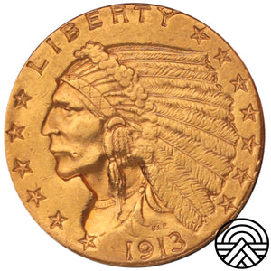 USA, 2.5 Dolara, 1913 r. "Indianin" Filadelfia